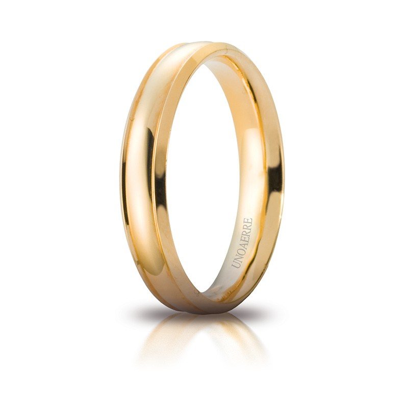 Unoaerre Orion Wedding Ring Yellow Gold Brilliant Promises
