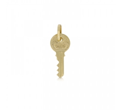 Yellow gold key pendant 803321705415