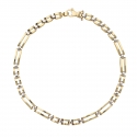 White Yellow Gold Men's Bracelet GL101702