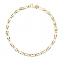 White Yellow Gold Men's Bracelet GL101703