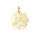 Baptism Medal Pendant Yellow Gold GL101704