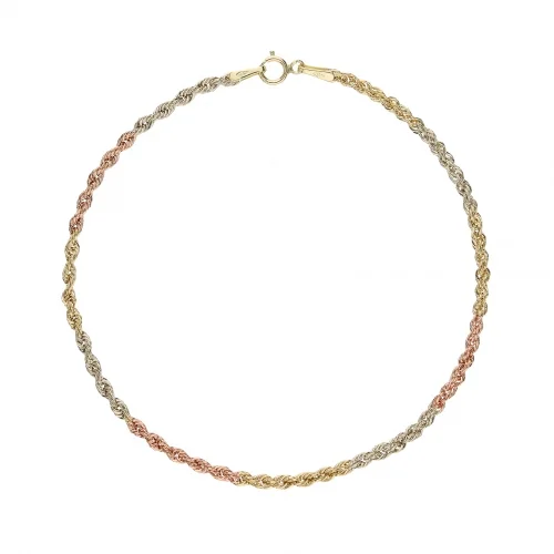 Bracciale Donna Oro Bianco Giallo Rosa GL101705