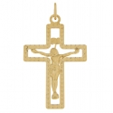 Kreuzanhänger für Herren aus Gelbgold GL101706