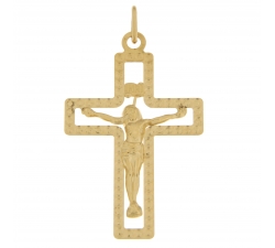 Cross Pendant for Men in Yellow Gold GL101706