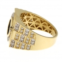 White Yellow Gold Men's Ring GL101711