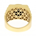 White Yellow Gold Men's Ring GL101711