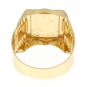 White Yellow Pink Gold Men's Ring GL101712