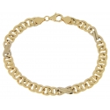 Bracciale Uomo Oro Giallo Bianco GL101719