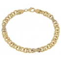 White Yellow Gold Men's Bracelet GL101719