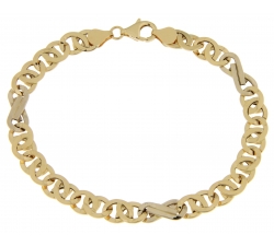 White Yellow Gold Men's Bracelet GL101719