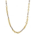 Men's Necklace in White Yellow Gold GL101725