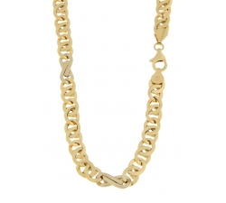 Men's Necklace in White Yellow Gold GL101726