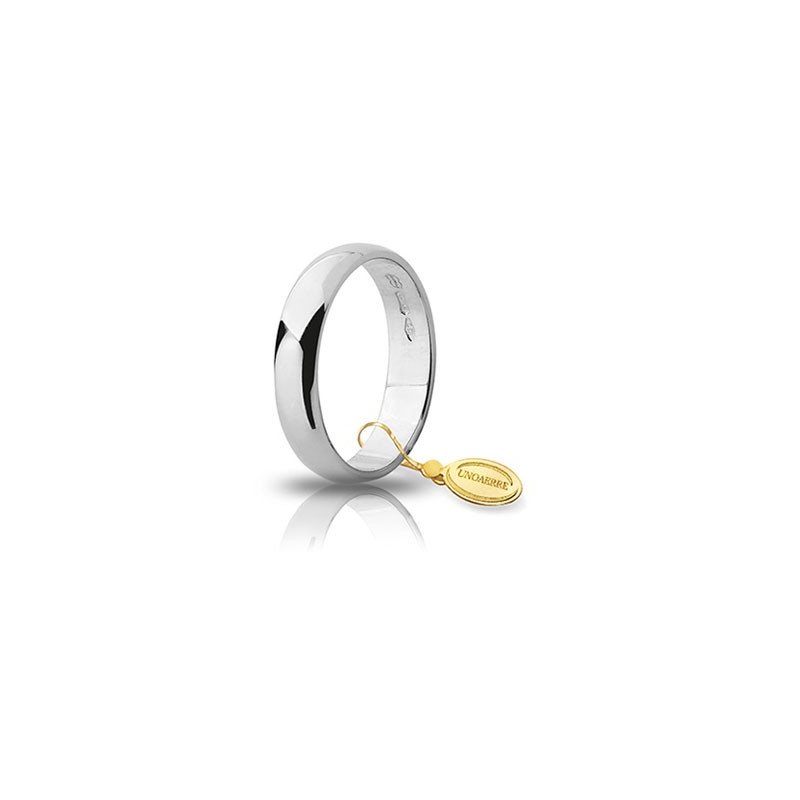 Unoaerre Wedding Ring White Gold Wide 4 grams