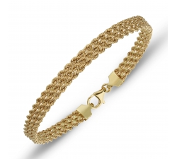 Yellow gold women's bracelet 803321727122
