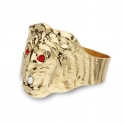 Lion Head Yellow Gold Ring GL101727