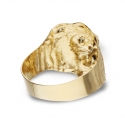 Lion Head Yellow Gold Ring GL101727