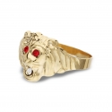 Lion Head Yellow Gold Ring GL101728