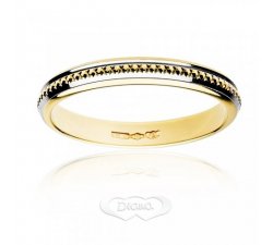 Diana ring in 18 kt white and yellow gold FD7N3BC