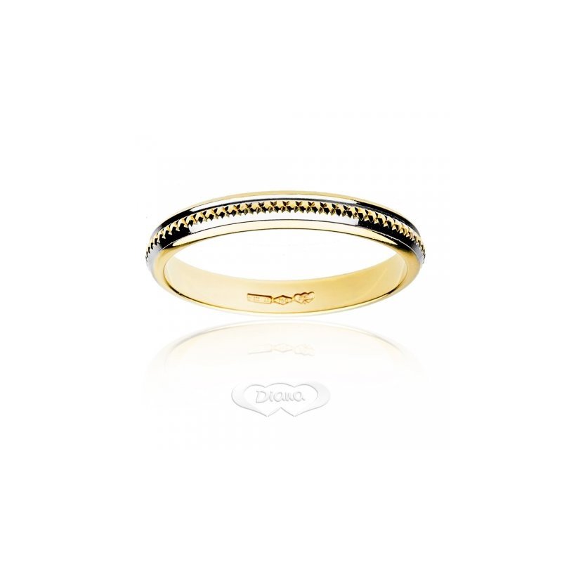 Diana ring in 18 kt white and yellow gold FD7N3BC