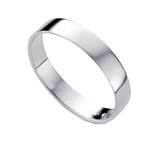 Platinum wedding band flat model 3 grams