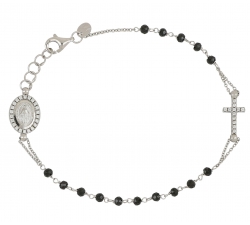 Women's White Gold Rosary Bracelet GL101729