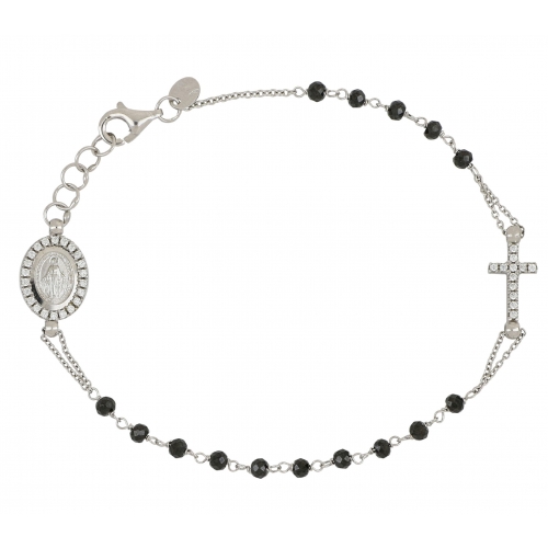 Women s White Gold Rosary Bracelet GL101729