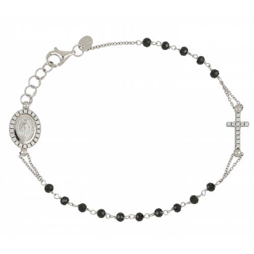 Women's White Gold Rosary Bracelet GL101729