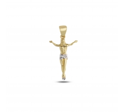White Yellow Gold Cross Pendant GL101741