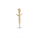 White Yellow Gold Cross Pendant GL101741