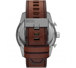 Diesel Orologio Uomo Split DZ4643 – Quarzo Cronografo, Cassa 51mm, Cinturino Pelle Marrone