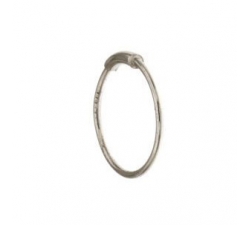 Einzelner Kreis-Ohrring aus Weißgold GL101771