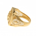 Anello Uomo Oro Giallo Testa di Leone GL101773