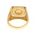 Anello Uomo Oro Giallo Testa di Leone GL101773