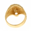 Anello Uomo Oro Giallo Testa di Leone GL101775