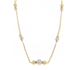 Collana Donna Oro Bianco Giallo GL101806