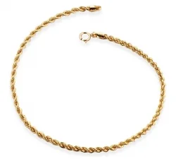 Bracciale Fune Corda Oro Giallo 18 KT