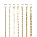 18 KT Yellow Gold Rope Rope Necklace