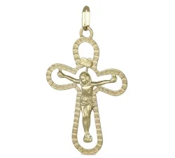 Ciondolo Croce Oro Giallo GL101813