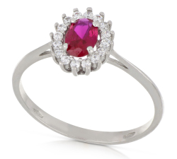 Anello Donna Oro Bianco GL101819