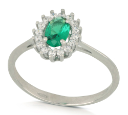 Anello Donna Oro Bianco GL101820