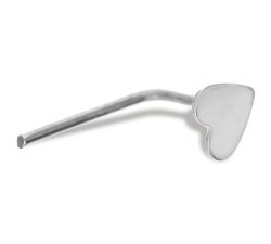 Nose Piercing Heart White Gold GL101820
