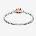 Bracciale Pandora Chiusura Cuore Rosè 580719