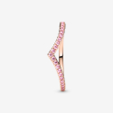 Pandora Sparkling Wish Ring Pink 186316C02