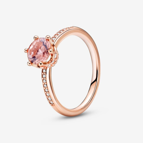 Anello Pandora Corona Rosa Scintillante 188289C01