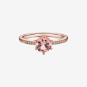 Anello Pandora Corona Rosa Scintillante 188289C01