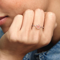 Anello Pandora Corona Rosa Scintillante 188289C01