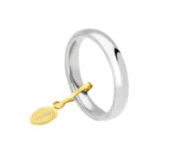 Fede Nuziale Unoaerre Comoda 3,5 mm Oro bianco