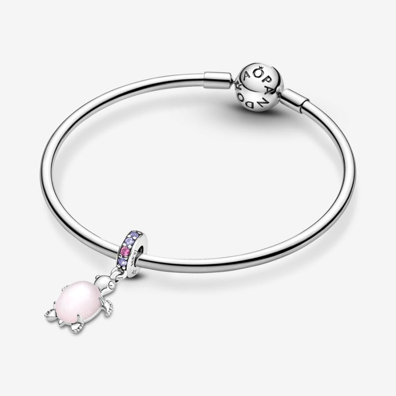 Pandora Charm Pendant Sea Turtle Pink Murano Glass 798939C02 GioielleriaLucchese