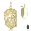Jesus-Gesicht-Anhänger aus Gelbgold 803321712032