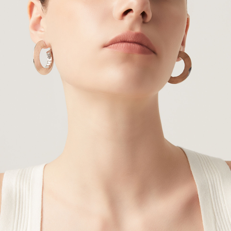 Nenalina Orecchini Rotondi In Argento 925 – Minimal Chic Con Superficie Lucida, In Conf. Regalo
